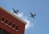 La Fuerza Aérea realiza un ensayo para el Doble Diez en la Oficina Presidencial