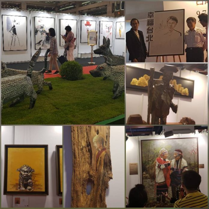 台湾芸術博覧会、150人の作品が一堂に