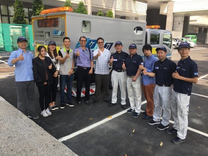 謝謝台湾!日本の道路空洞測定車が高雄に
